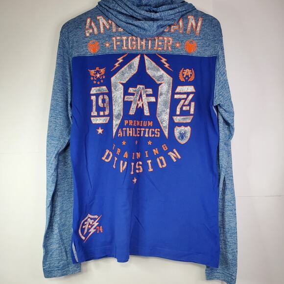 American Fighter Hoodie Lightweight Pullover MMA Fighter Training Mens Medium - Picture 2 of 7